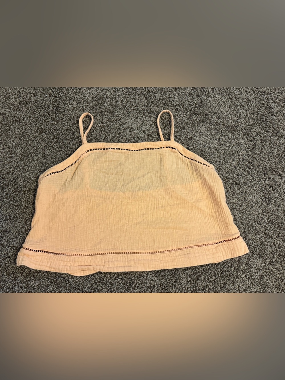 Soma Cotton Gauze Pajama Set| Peach| Cami-XL/ Bottoms-L - Picture 3 of 7